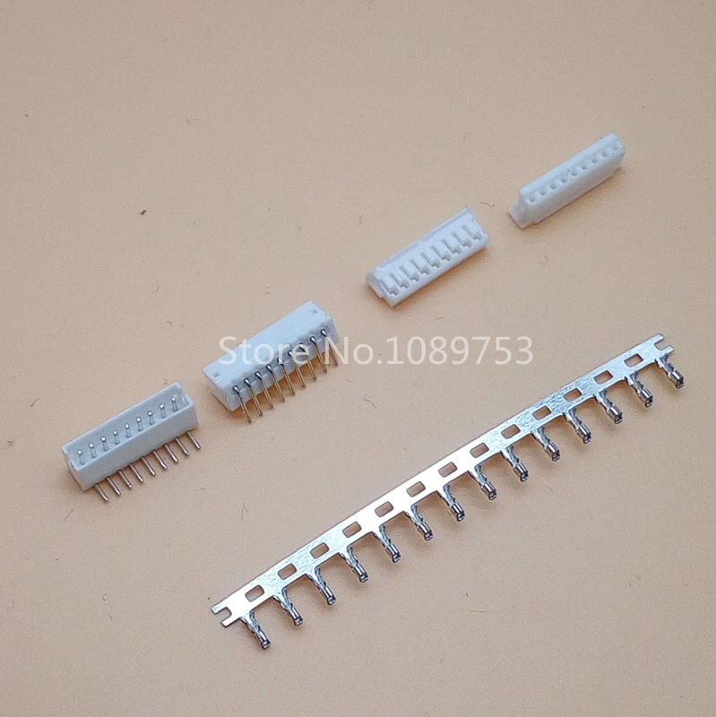 

JST ZH 1.5mm 9-Pin Right Angle Pin Male, Female Connector socket with crimps 20 Sets