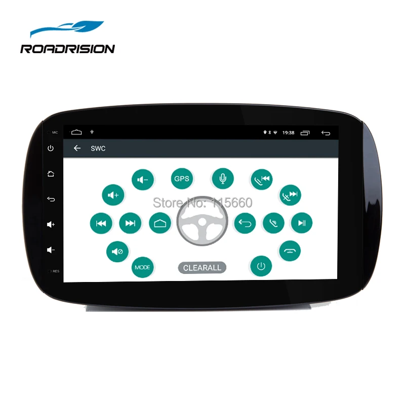 RoadRision 9inchs IPS Android Car Multimedia GPS Navigation Player for Mercedes Benz Smart Fortwo C453 A453 W453 2015 2016 2017 2018 5
