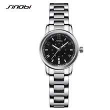 Sinobi mulheres relógio de luxo relógio de ouro mulheres de aço inoxidável completa negócios relógio de quartzo-mulheres montre femme relogio feminino f28