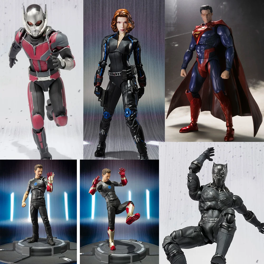 

Capitan America Guerra Civile Ant Uomo Nero Pantera Nera vedova Ironman Fumetto Giocattolo Action Figure Doll Giocattoli regalo