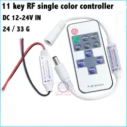 1-10 шт. передовой процессор 11key светодиодный РФ один цвет контроллер DC12-24V красная линия DC линии для Светодиодные полосы светлая полоса