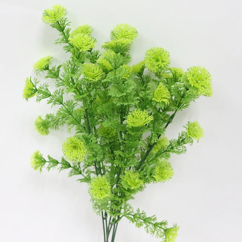 Flone Artificial Aquatic Plants Fake Plant Wall Simulation Flower Fern Leaves Plastic Plant Wedding Home Office Party Decor Art (4)