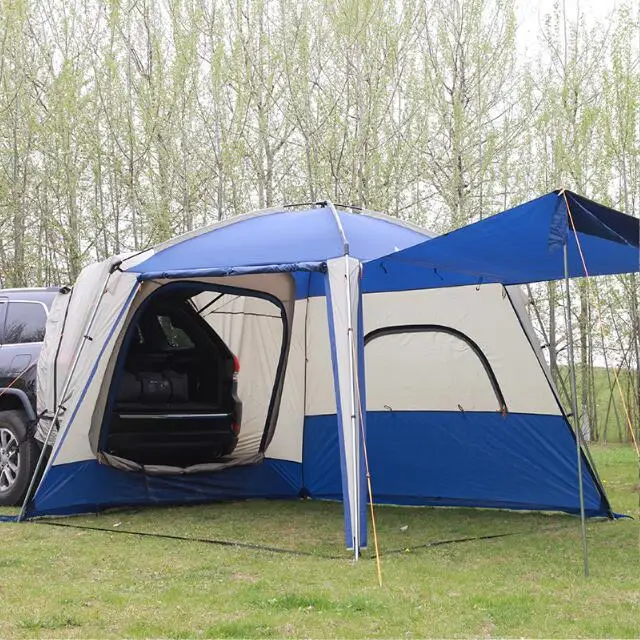 FUWAYDA Durable coche refugio para el sol para la autoconducción familiar Camping de alta calidad portátil al aire libre tienda de coches para el coche-viaje