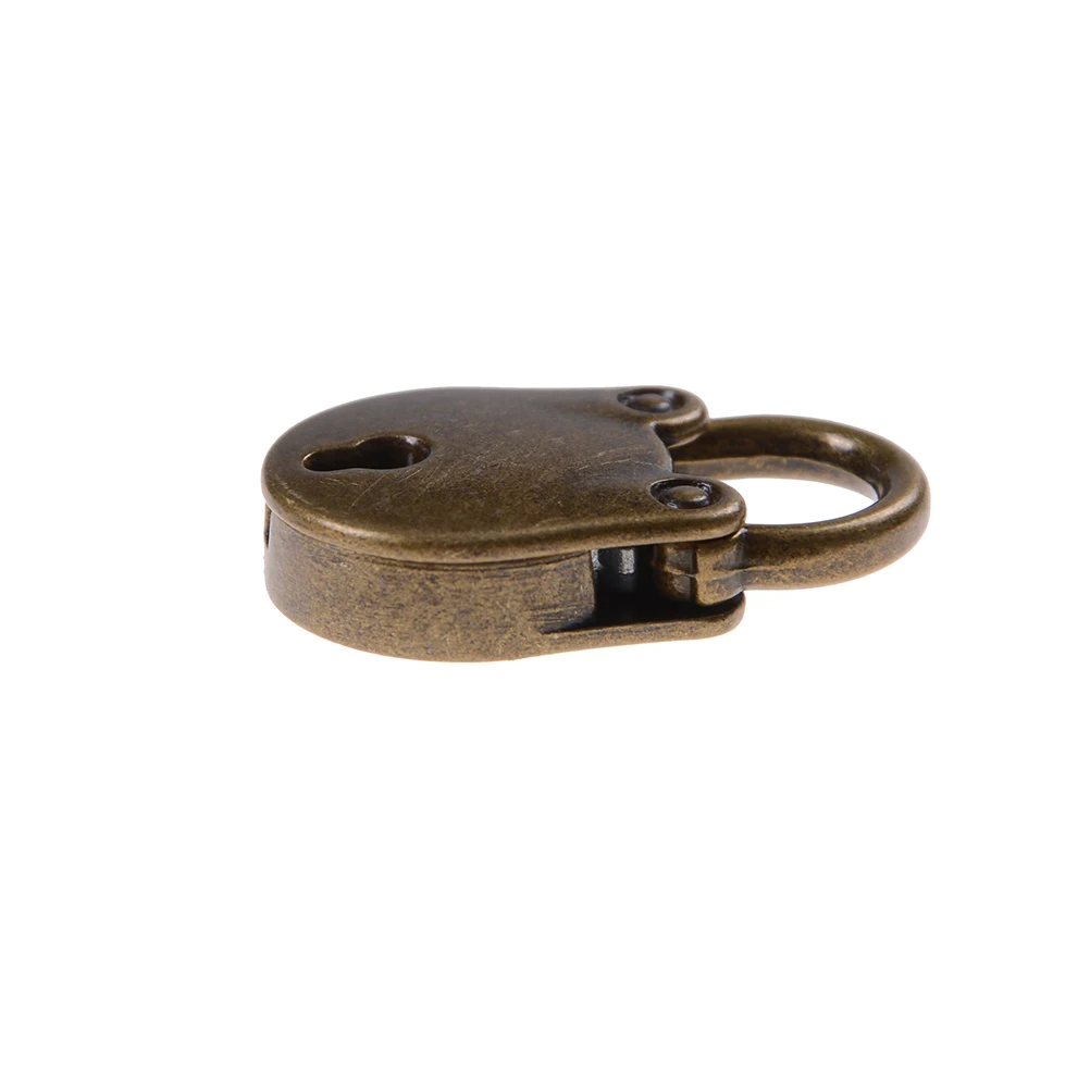 Металлический старый винтажный стиль мини-Замок Маленький багажный ящик ключ замок 3 цвета Домашнее использование аппаратное украшение