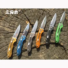 Sanrenmu 4073 4Cr15N лезвие мини складной нож сплав алюминиевая ручка Открытый Отдых EDC брелок карманный нож для резки фруктов инструмент