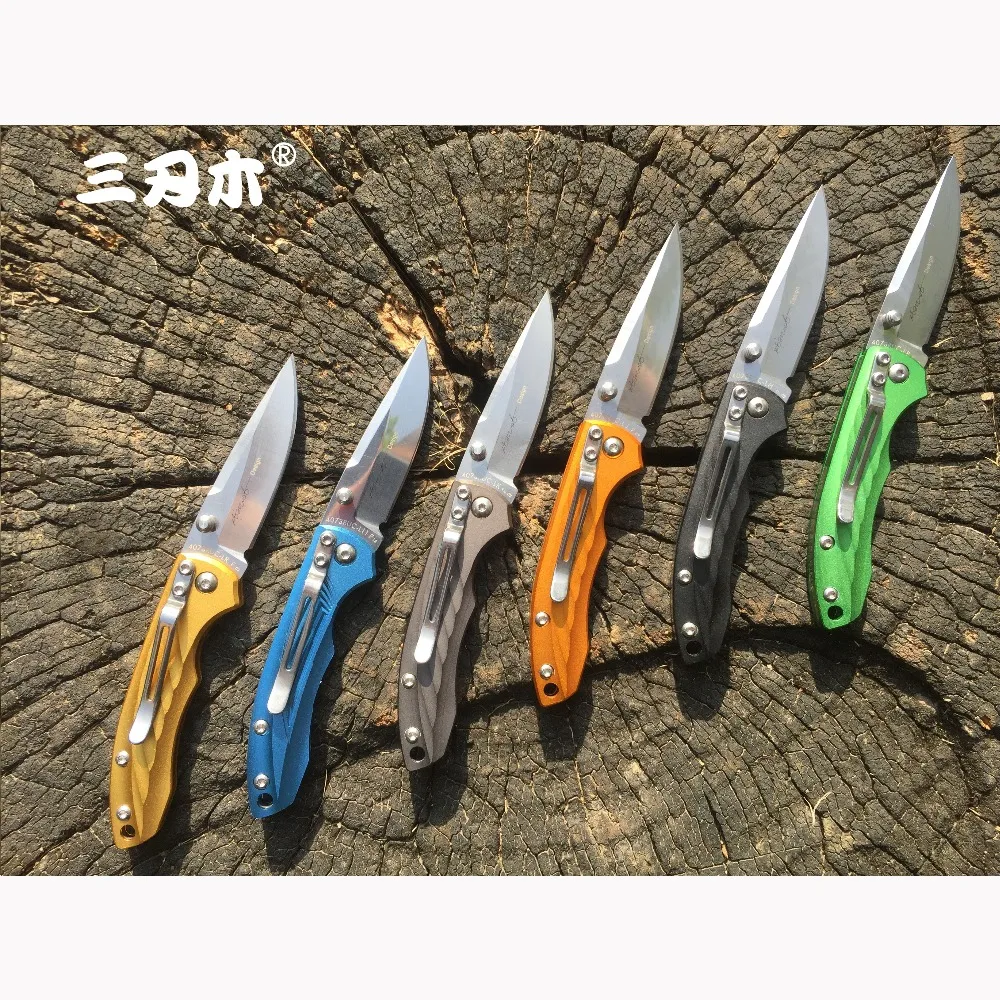 Sanrenmu 4073 4Cr15N лезвие мини складной нож сплав алюминиевая ручка Открытый Отдых EDC