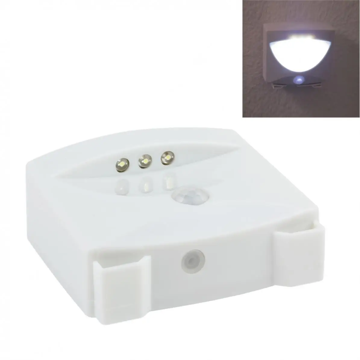 Mighty Light 3 LED Motion Sensor Activated Night Light Indoor&Outdoor