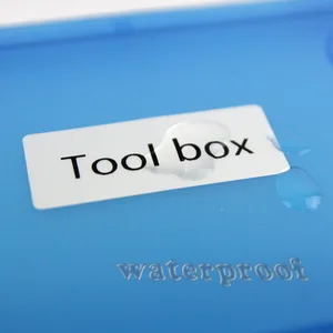 White Name Stickers Water Proof Labels Stationery Sticker Customized Decals Business Tags Children Stickers