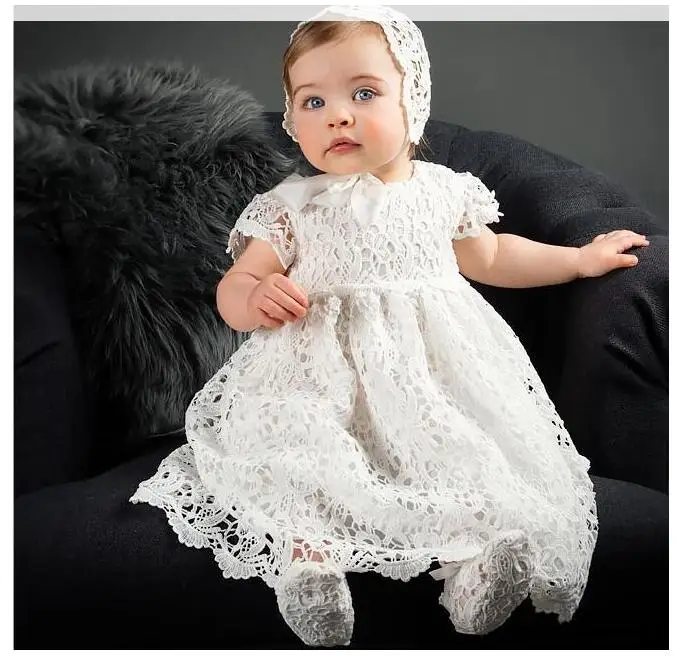

Infant toddler Girls Lace dress Christening Gown, Newborn Girls Baptism Dress,baby girls birthday party dress under 2 yearS old