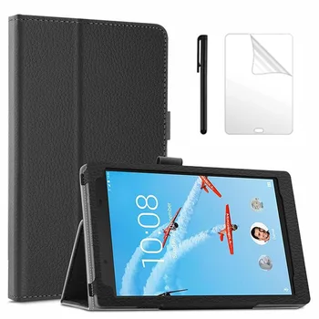 

Litchi PU Leather Case For Lenovo Tab E8 2018 Tablet Funda stand Cover For Lenovo Tab E8 8304 TB-8304F 8 inch Tablet case +Film