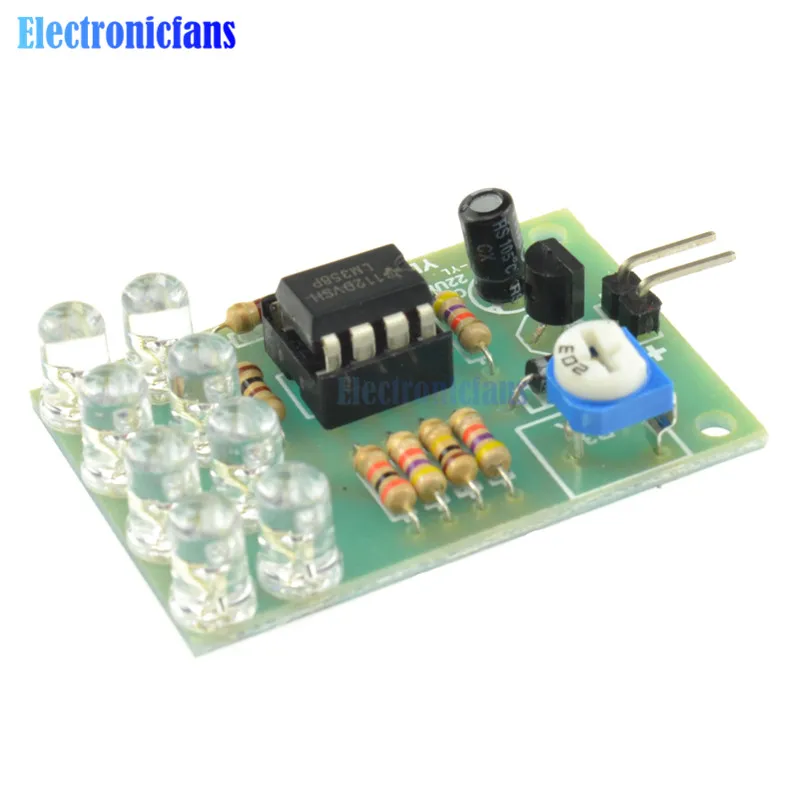 Chip lm358 8 LED 12v Breathe light LED flashing lamp parts Electronic DIY módulos 