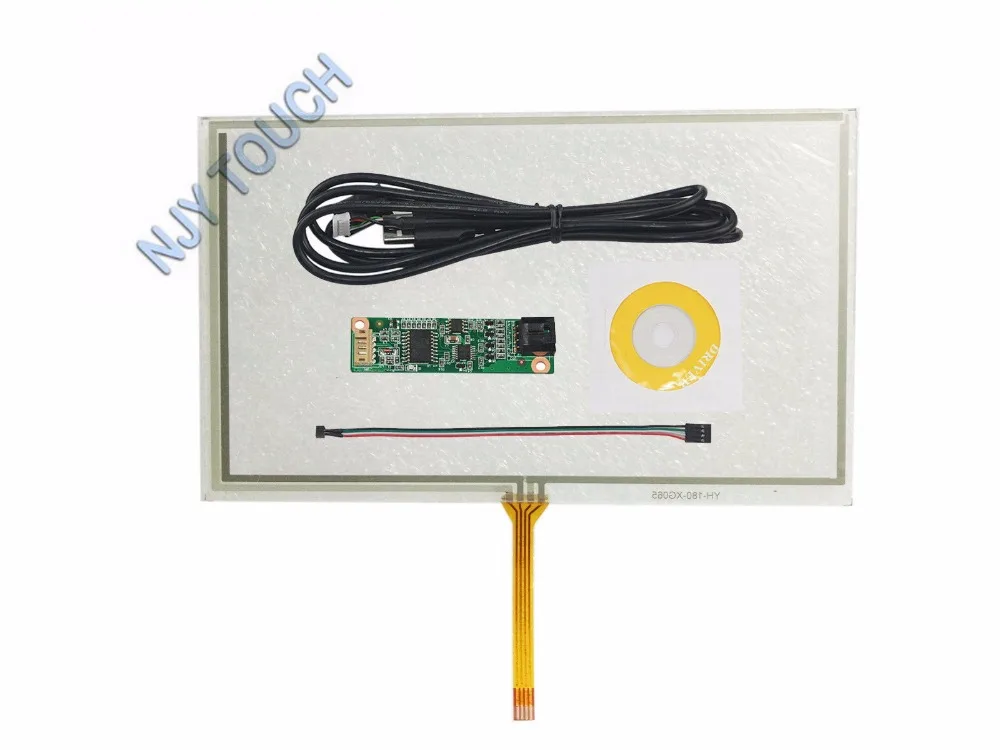 6.2inch 4 Wire Resistive 154x92mm Touch Screen Panel Digitizer with USB