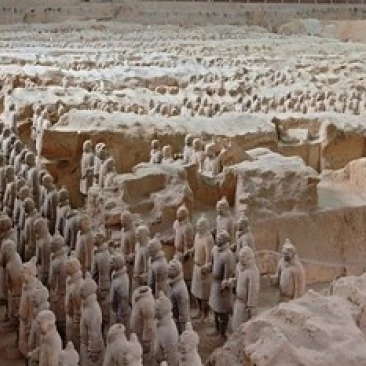 Museum of Qin Terra Cotta Warriors and Horses  Xian  Lintong County  Shaanxi Province  China by Adam Jones (24 x 15)
