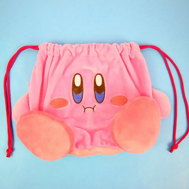 

1Pc exquisite cute Kirby Star Plush Purse Kirby Plush Drawstring Pocket Drawstring Bag Plush Handbag Coin Purse Plush Toys