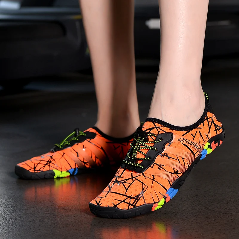 الرجال النساء السباحة أحذية ماء الرجال في الهواء الطلق بيرفوت صنادل شاطئ المنبع أكوا أحذية داخلي اليوغا نهر الغوص للجنسين رياضية