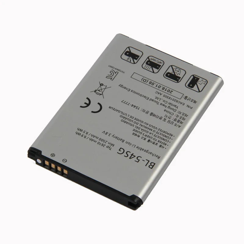 Оригинальный BL 54SG Аккумулятор для LG G2 F320 F340L H522Y 2610mAh F260 D728 D729 H778 H779 D722 lg90