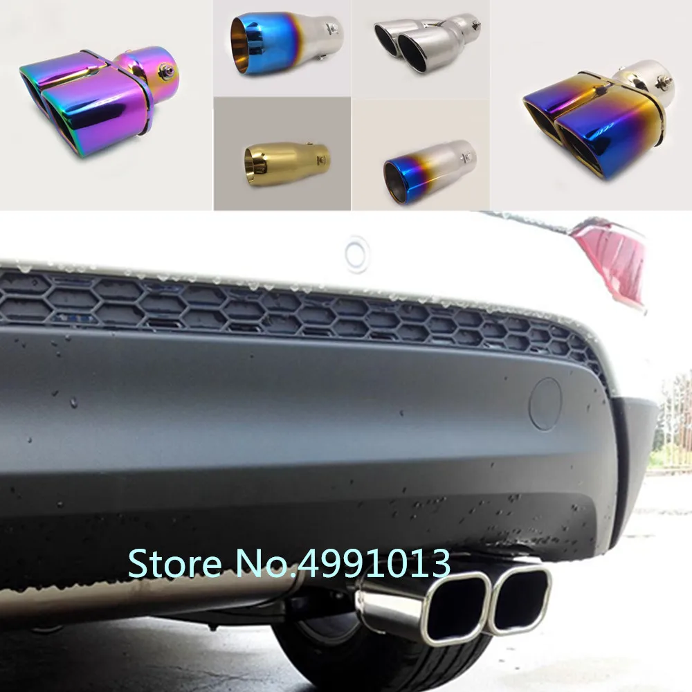 Для Hyundai Tucson 2015 2016 2017 2018 Защитная крышка для автомобиля глушитель из нержавеющей