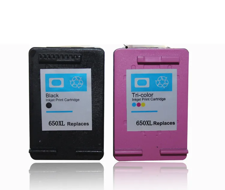 2 Pz Cnlinkclr Hp 650 Xl 650 Nero E Colore Cartuccia Di Inchiostro Rigenerata Per Hp 650 Per Hp Deskjet 1015 1515 2515 2545 2645