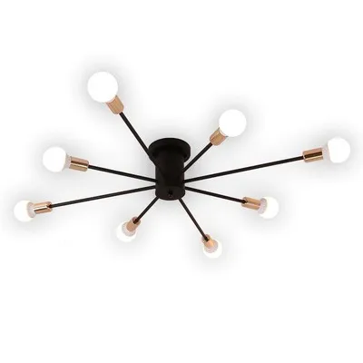 Винтажная металлическая Звездная люстра освещение ретро люстры-пауки полузаподлицо потолочный светильник Sputnik светильник для дома