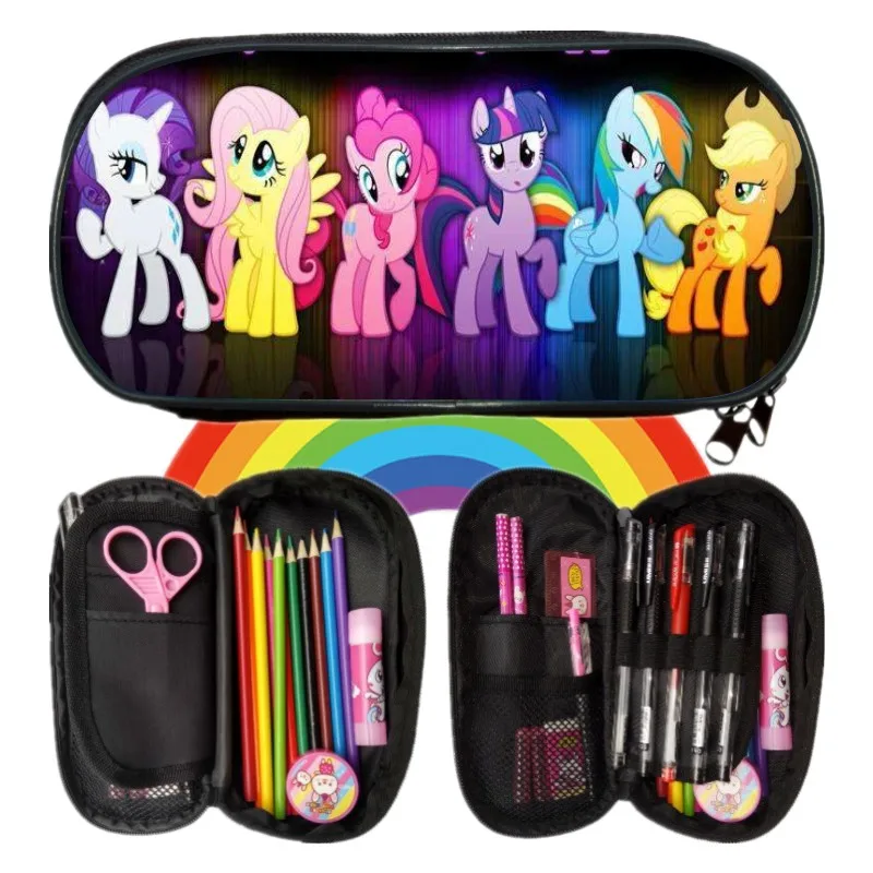 

New Fashion Kids Gift Printing 3D Cartoon Small Horse Children Coin Purses for Teenagers Girls Pencil Case For Women Pen Bags