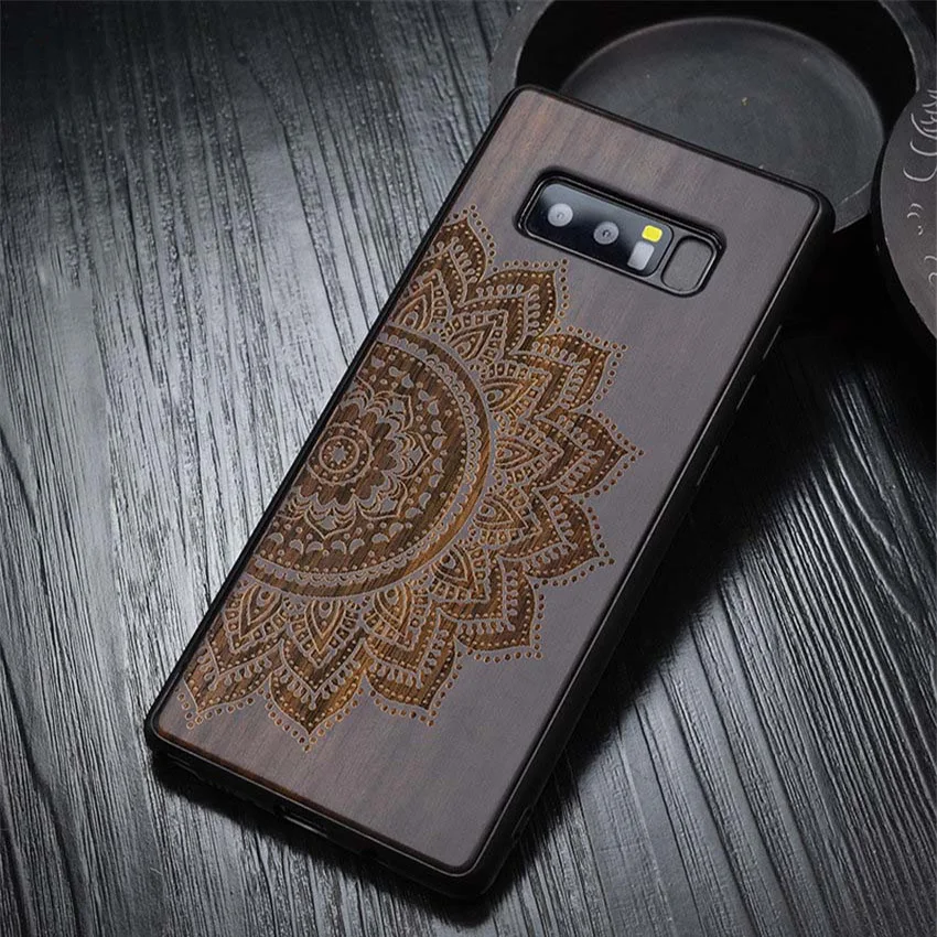 Оригинальный чехол Boogic для Samsung Galaxy Note 8 S9 Plus черный из черного дерева s9 + защитный