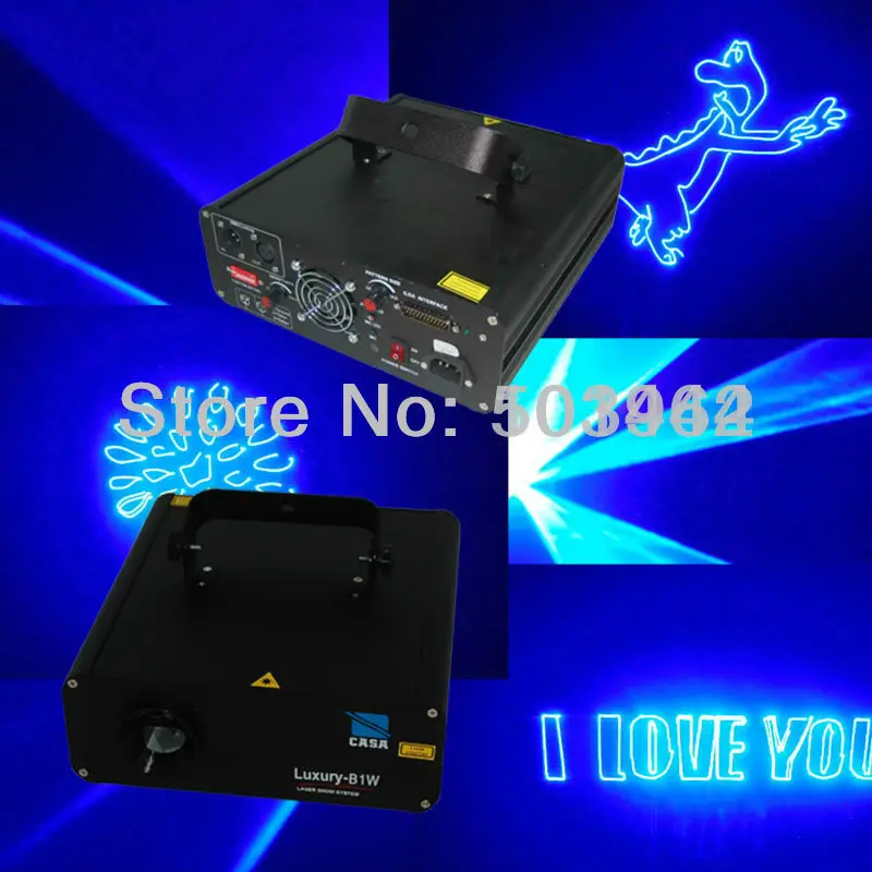 

wholesale hight power blue 1000mw animation dmx 512 ILDA i show Laser controller DJ stage laser light party disco club