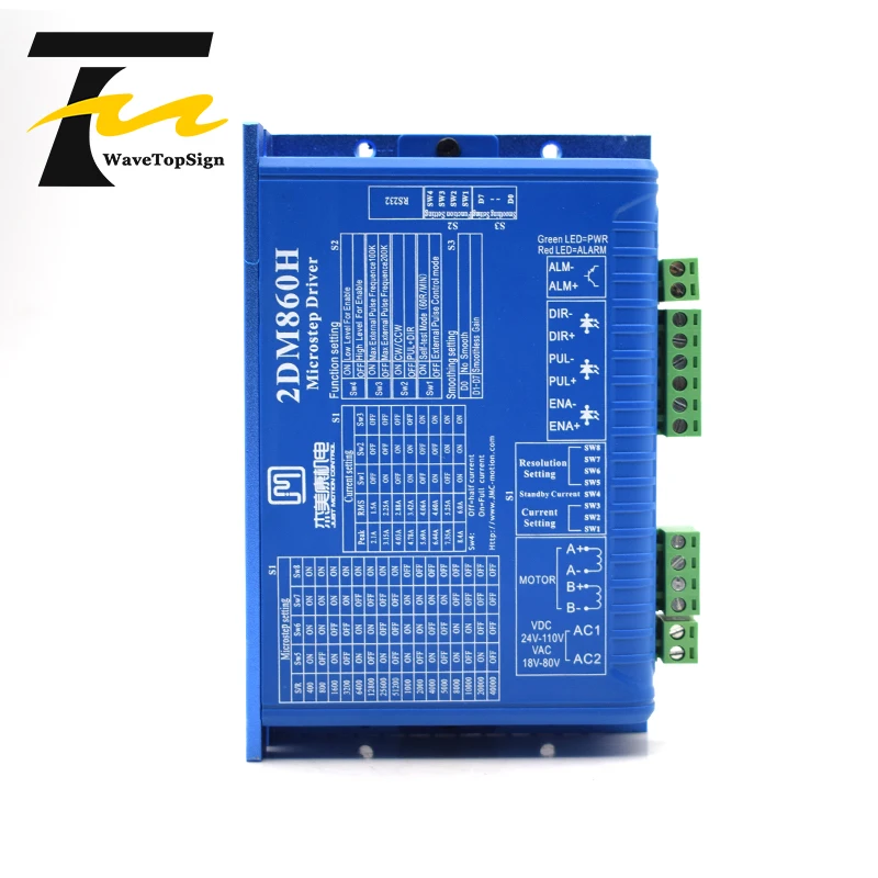 Драйвер двухфазного шагового двигателя JMC 2DM860 2DM860H входное напряжение 24 110 В