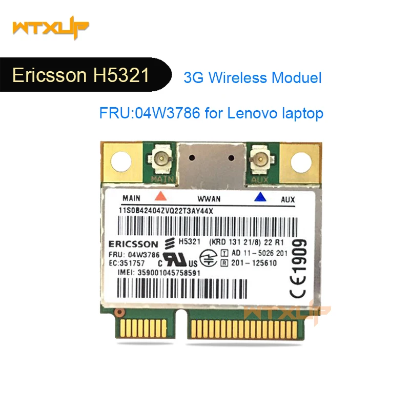H5321 h5321gw fru 04w3786 3g com módulo de placa de rede da segunda