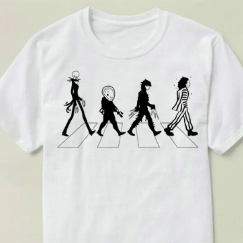 Tim Burton Beetlejuice футболка с коротким рукавом хлопковая Футболка женская и Мужская (1) |