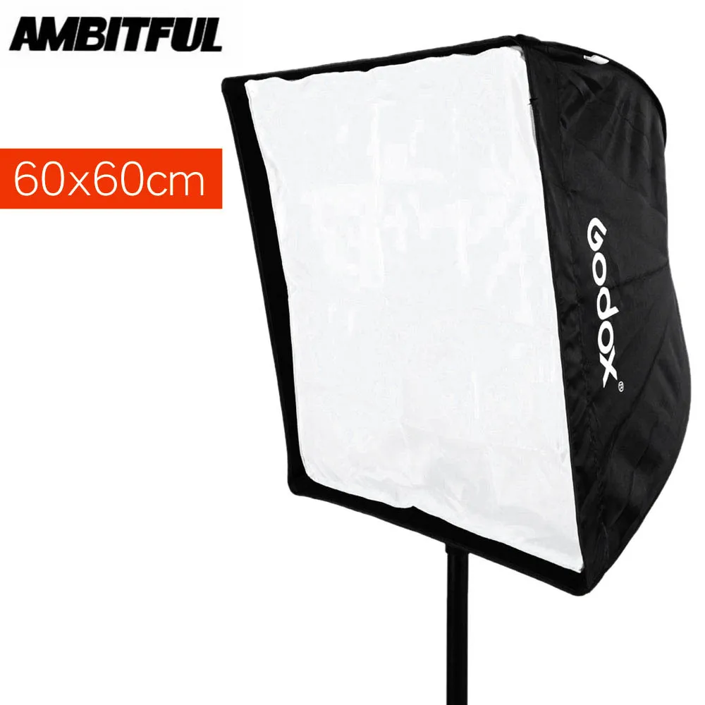 Портативный софтбокс Godox 60x60 см/24х24in для фотостудии зонт отражатель вспышки