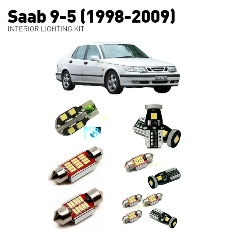 Led interior lights For SAAB 9-5 1998-2009 20pc Lights Cars lighting kit automotive bulbs Canbus | Автомобили и мотоциклы