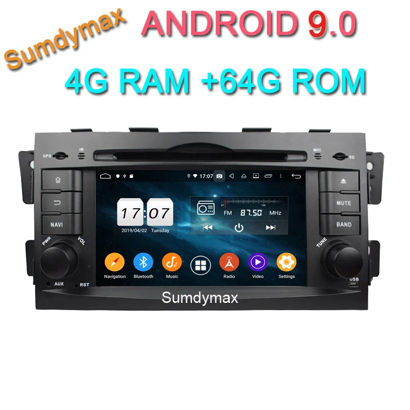 Best Octa core 4G RAM android 9.0 car dvd multimedia gps navigaiton for KIA Mohave Borrego 2008-2010 car audio stereo wifi bluetooth 0