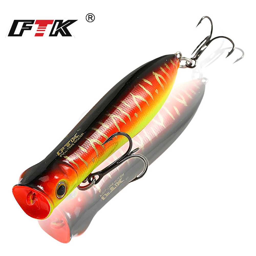 FTK 11 5 г топвотер Whopper Plopper кренкбейт жесткая Поппер приманка для рыбной ловли 9 см