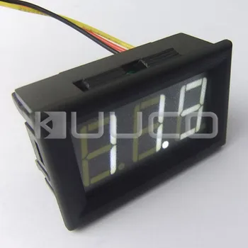 

Digital Voltage Meter/Panel Meter DC3.5~30V/0~200V Voltmeter White Led display Digital Meter DC12V 24V Volt Meter/Monitor/Tester
