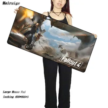 

Mairuige Fallout 4 Large Gaming Mouse Pad Gamer Locking Edge Keyboard Mouse Mat Gaming Table Mousepad for CS GO LOL Dota Game