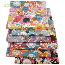 Chainho, новая Цветочная серия, простая хлопковая ткань с принтом, сделай сам, стеганый и поплин, материал для малышей и детей, платье, рубашка, юбка