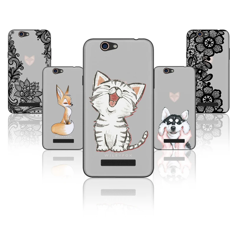 

FANATU Phone Case Wileyfox Spark Soft TPU Wileyfox Spark+ Case Cover Fashion Coque Wileyfox Spark / Spark Plus +