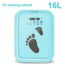 Шкаф для очистки УФ Многофункциональный автоматичесой сушки УФ дезинфекционный шкаф с сенсорным экраном стерилизационный дезинфекционный шкаф 16л