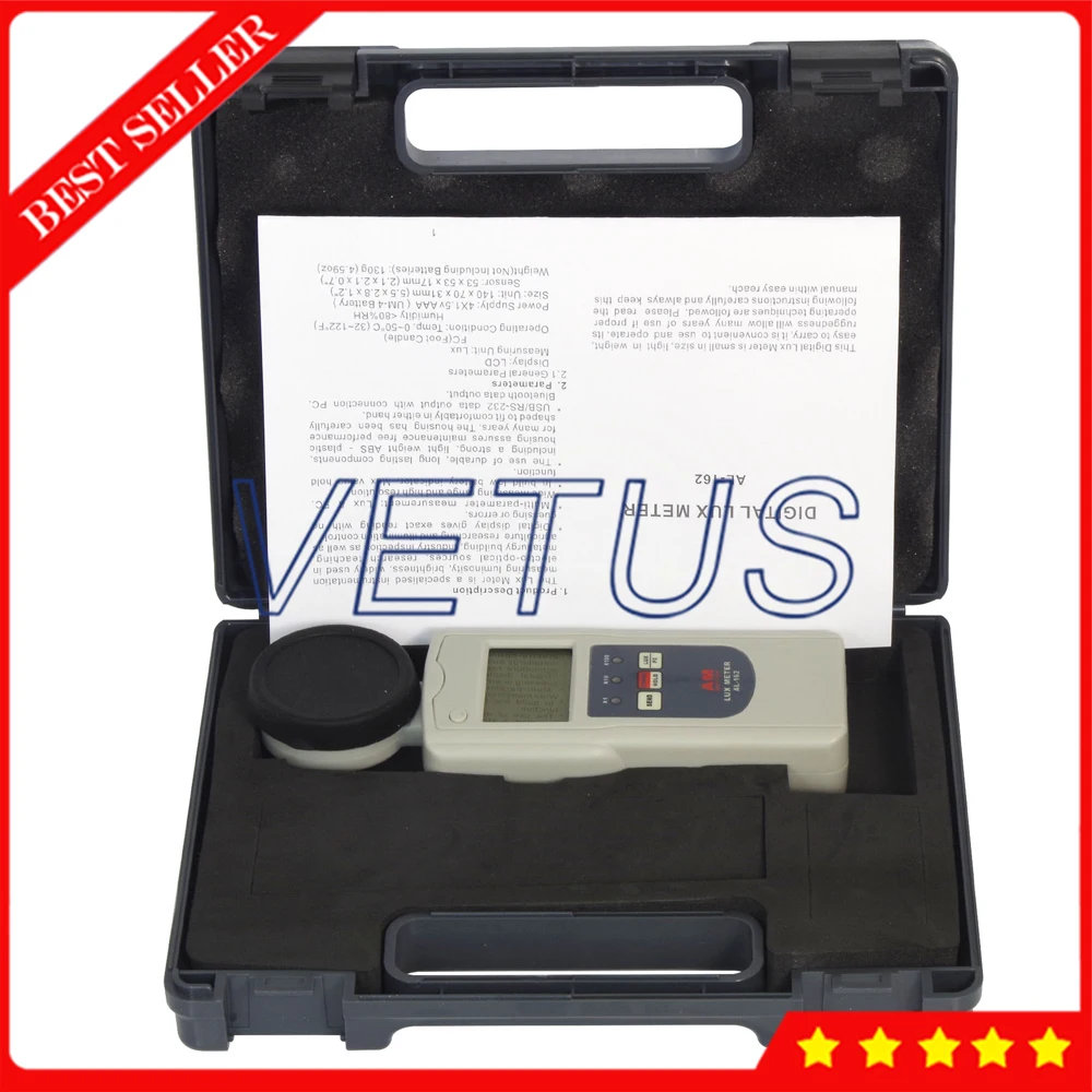 

Digital Lux Meter Illuminometer AL-162 With Lux FC parameters measurement Brightness Tester