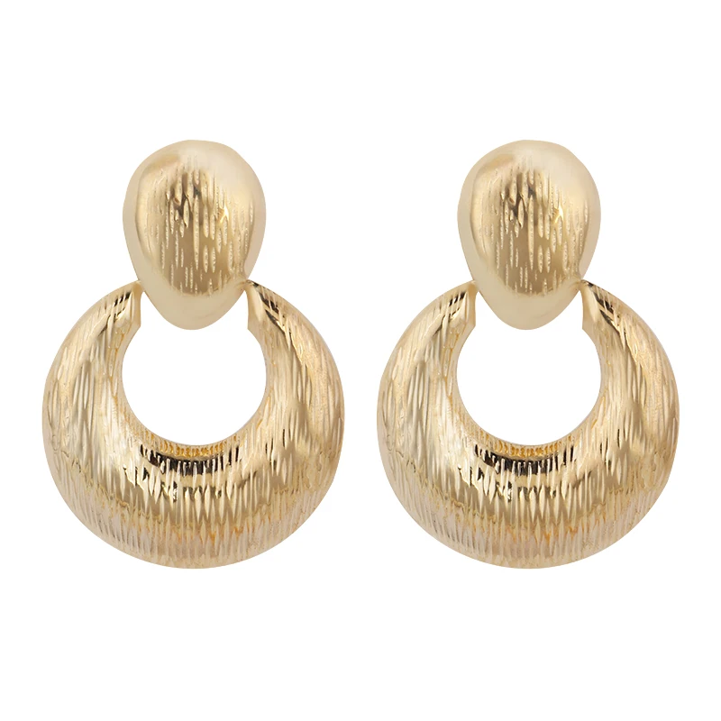 

AENSOA Fashion Statement Earrings 2019 Round Geometric Earrings For Women Hanging Dangle Earrings Drop Earring Modern Jewelry