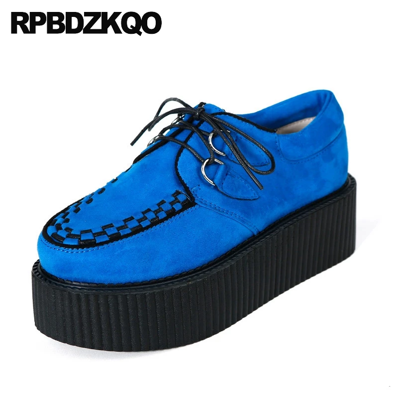 blue wide fit shoes