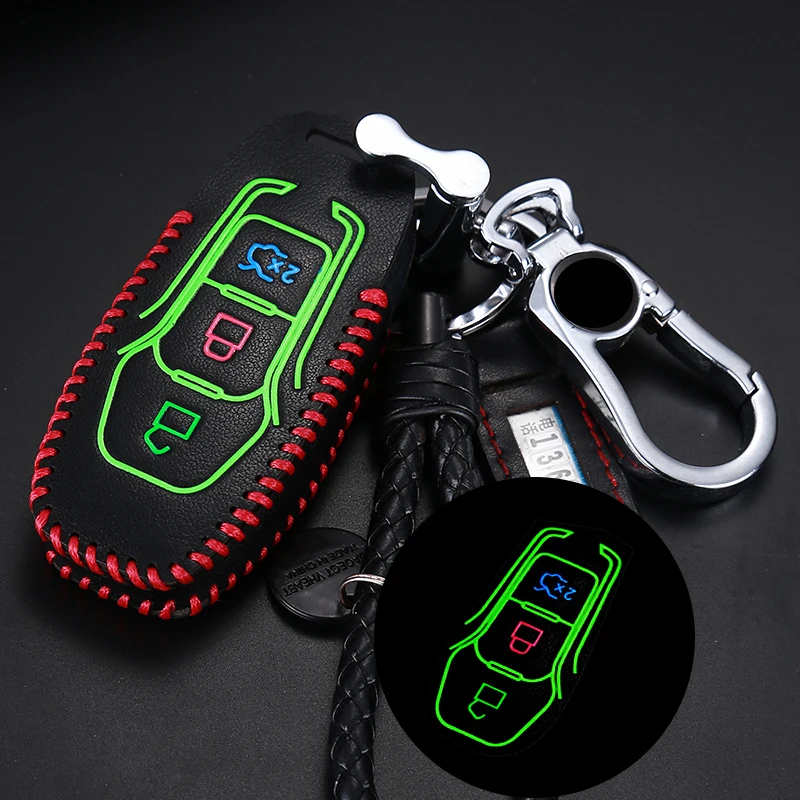 

Car Keychain For Ford Focus/Fiesta/Mustang/Mondeo/Kuga/Eco sport/Edge/Exploror Key Ring Organizer Key Case Cover Holder