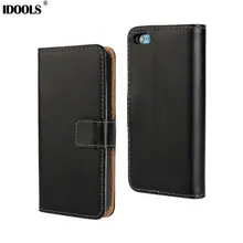Real Genuine Leather Case for iPhone 5C Flip Stand Design Phone Back Cover Wallet with Card Slot Book Style Black Brown White