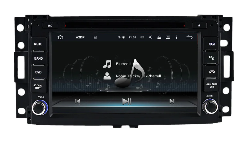 Perfect 7" two din android 9.0 car audio stereo gps navigation player for Hummer H3 2006-2009 car multimedia autoradio 4G RAM 32G ROM 9