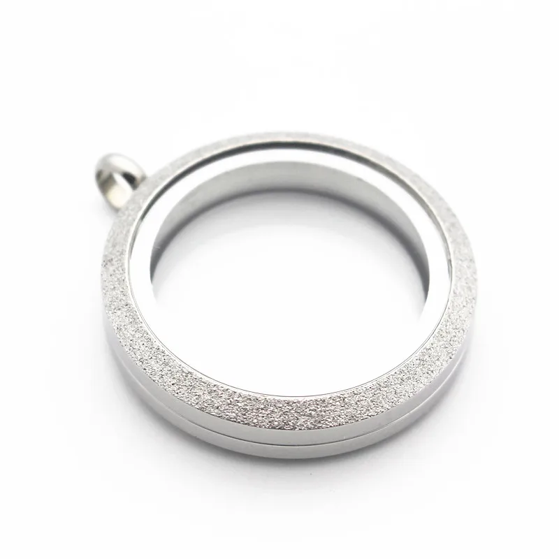 Hot selling 30mm Stainless Steel Twist Floating Locket Necklace Round Silver Sparkles Screw Open Glass Memory | Украшения и