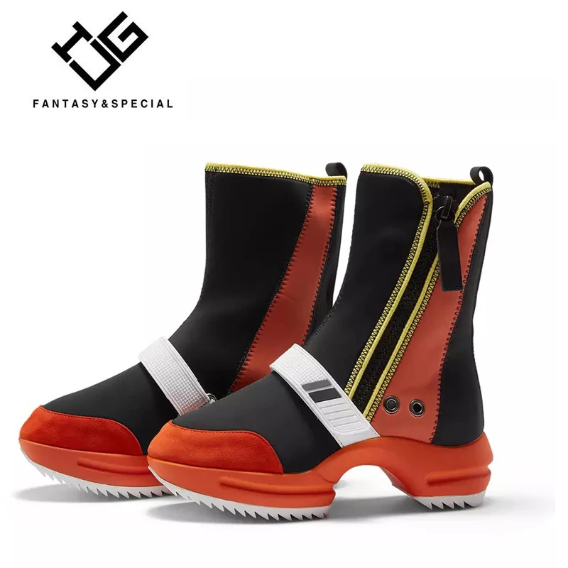 IGU/зимняя обувь женские Ботинки Martin в стиле хип хоп красные ботинки Botas Femininas De Inverno