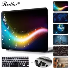 Redlai Music Note Print Plastic Hard Case Cover For Macbook 12″ Air Pro Retina 11 13 15 inch Laptop Case with Keyboard Cover