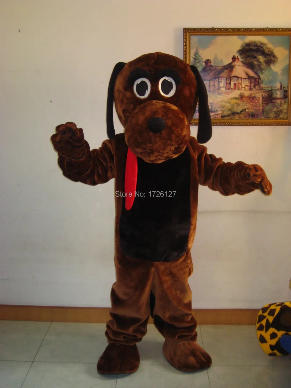 

mascot Dark Brown Hound Dog Mascot costume custom fancy costume anime cosplay kits mascotte fancy dress carnival costume