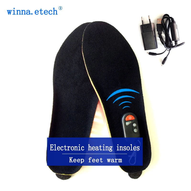 Бесплатная доставка дистанционный пульт теплой обуви innerinsoles зима Спорт на