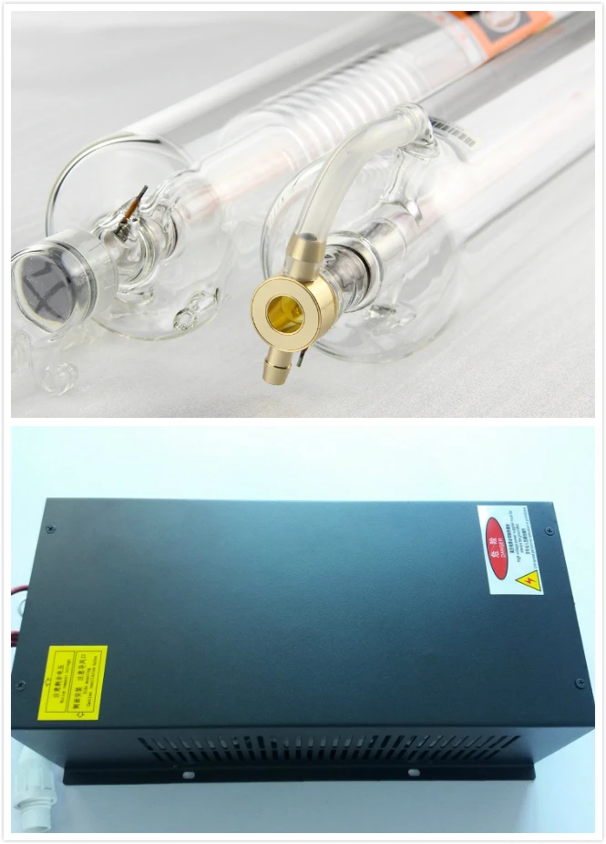 

Sealed CO2 laser tube 100w with 100w laser power supply